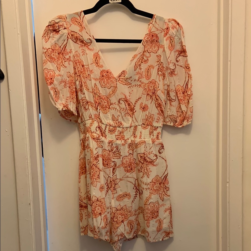 Floral Print Romper